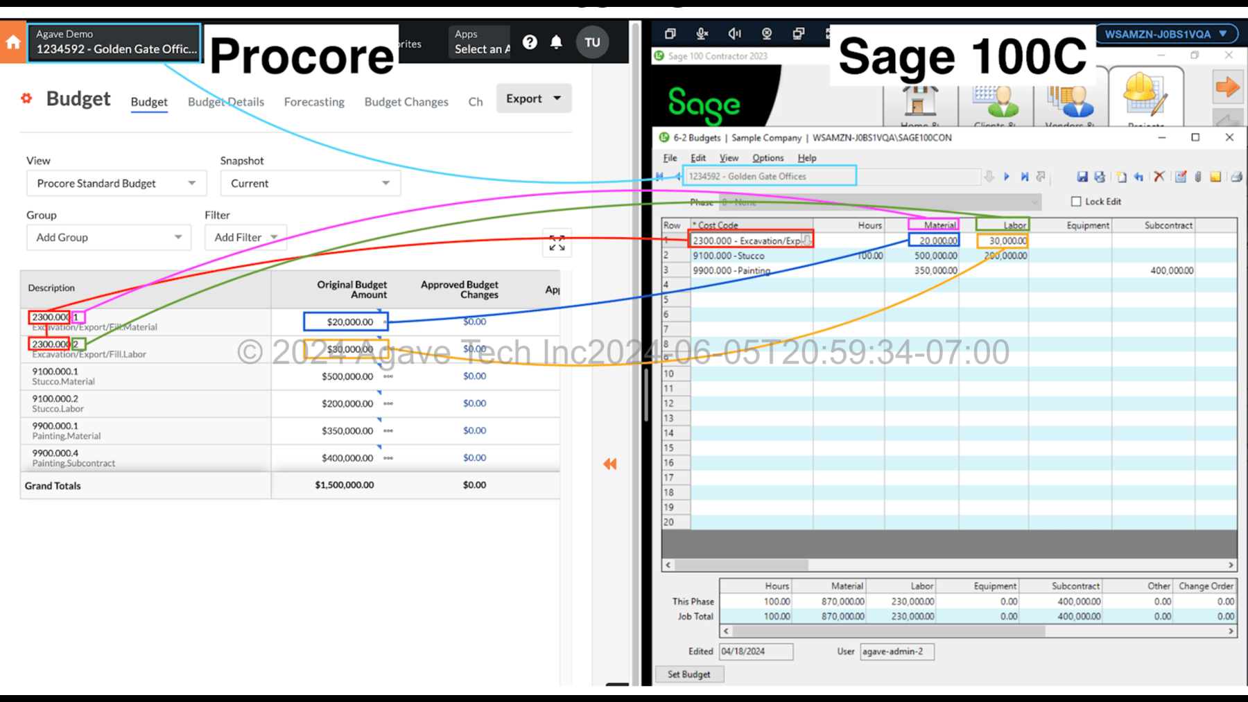 Sage 100 Contractor Connector by Agave